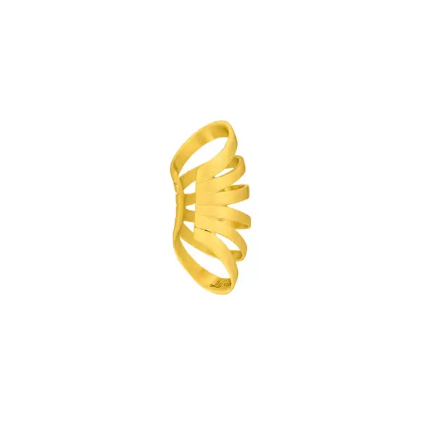 Leaf Jewelry Earcuff Rock, 18 K Gelbgold vergoldet Exklusivangebot