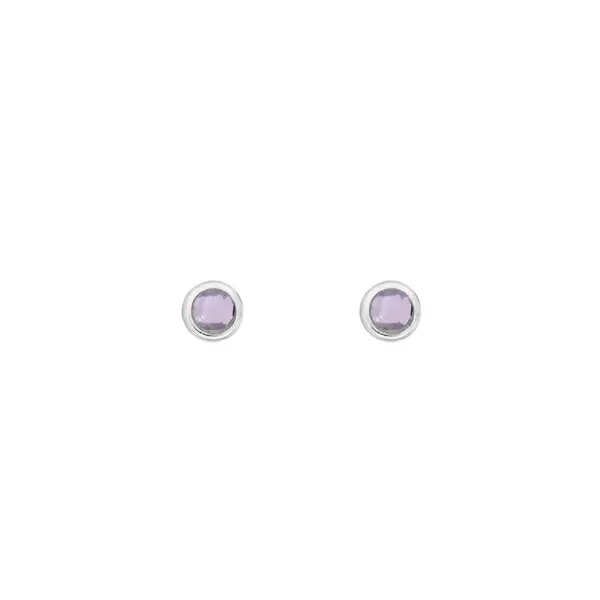 Leaf Jewelry Ohrstecker Pure Amethyst, 3mm, 925 Sterlingsilber Saisonale Angebote