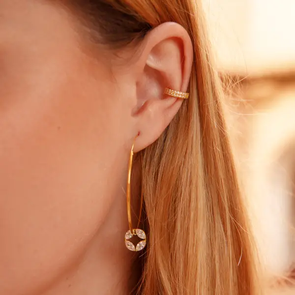 Leaf Jewelry Silber Earcuff, Zirkonia Riesige Ersparnisse