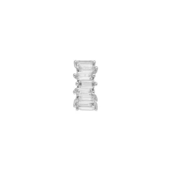 Leaf Jewelry Silber Earcuff, ICE CUBE Kostenlose Rückgabe