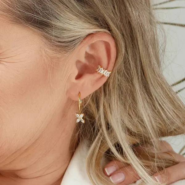 Leaf Jewelry Silber Earcuff, ICE CUBE Kostenlose Rückgabe
