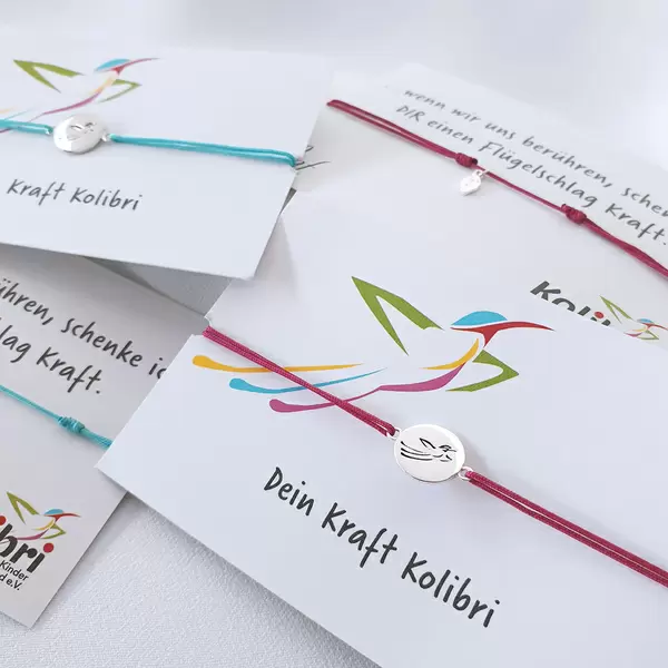 Leaf Jewelry Charity Armband KOLIBRI, Fuchsia Nur noch ein Tag übrig