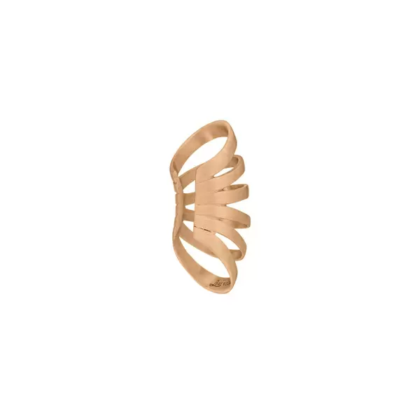 Leaf Jewelry Earcuff Rock, 18 K Rosegold vergoldet 50% Rabatt für begrenzte Zeit