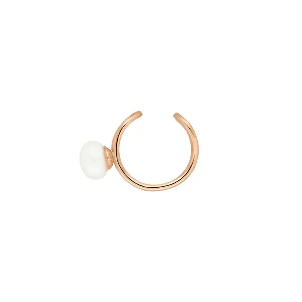 Leaf Jewelry Earcuff 2 Pearls, 18 K Rosegold vergoldet Online