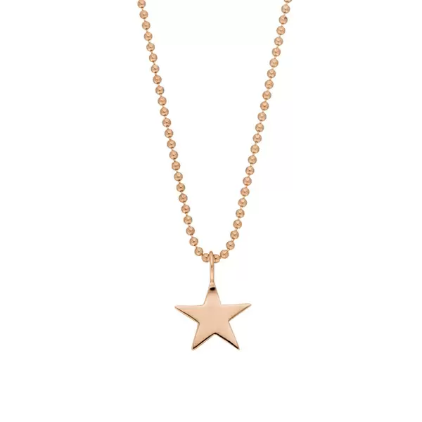 Leaf Jewelry Halskette STAR, 14 K Rosegold Bis zu 55% Rabatt