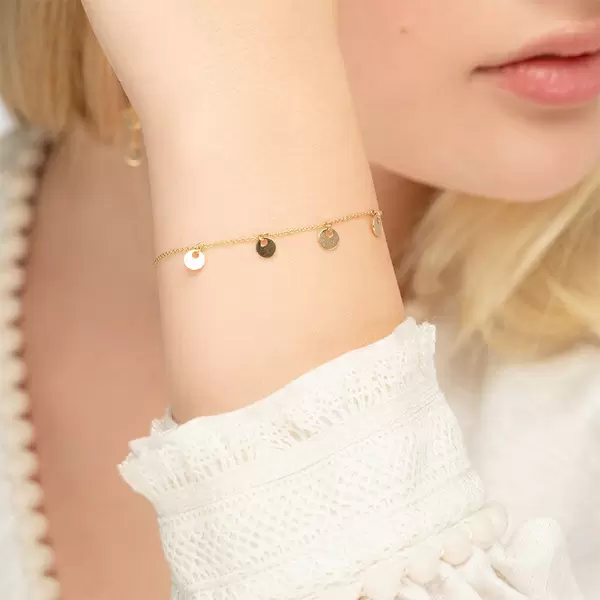 Leaf Jewelry Armkette Platelet, 14 K Gelbgold Discount Store für neue Produkte