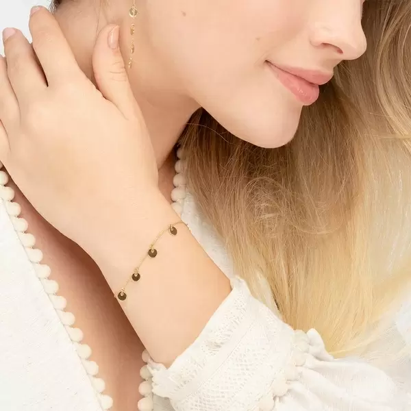 Leaf Jewelry Armkette Platelet, 14 K Gelbgold Discount Store für neue Produkte