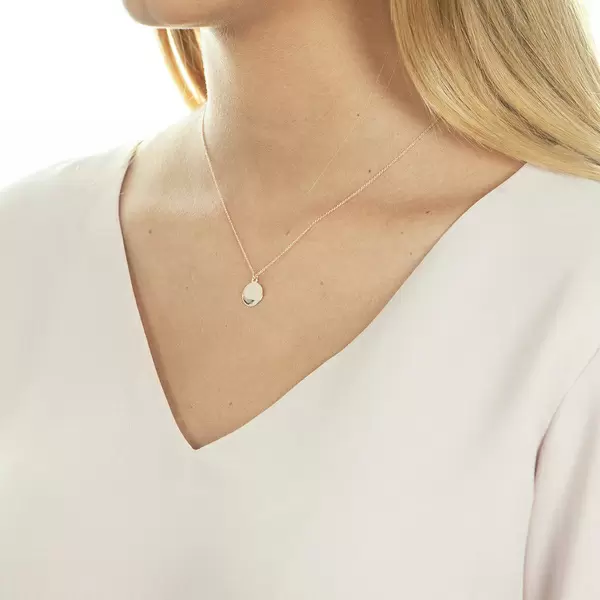 Leaf Jewelry Halskette Plate, 14 K Rosegold Fabrikladen