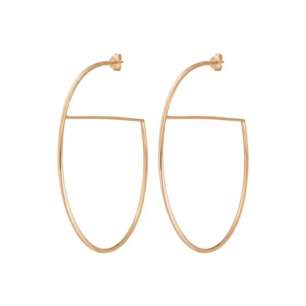 Leaf Jewelry Creole All Around, 18 K Rosegold vergoldet Meist gekauft