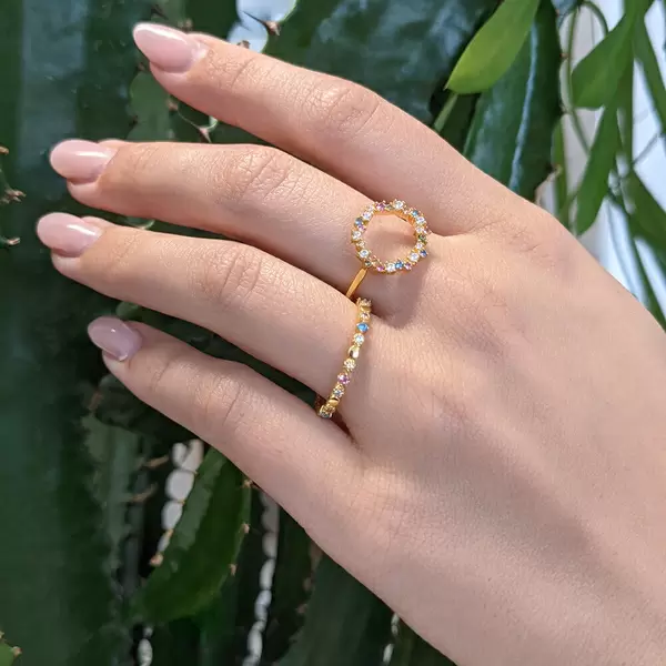 Leaf Jewelry Ring CANDY, 18 K Rosegold vergoldet, Gr.52 Valentinstagsangebot
