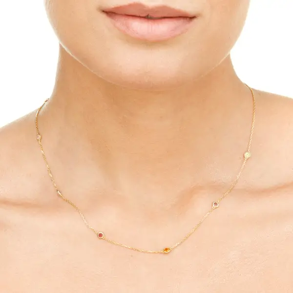 Leaf Jewelry Halskette Fine Gems, 14K Gelbgold Bestseller