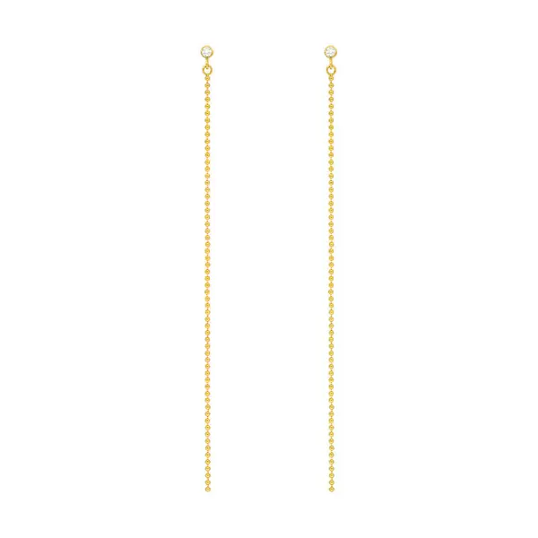 Leaf Jewelry Ohrstecker "my first diamond", ball chain, 14 K Gelbgold Bis zu 60% Rabatt