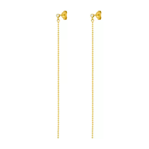 Leaf Jewelry Ohrstecker "my first diamond", ball chain, 14 K Gelbgold Bis zu 60% Rabatt