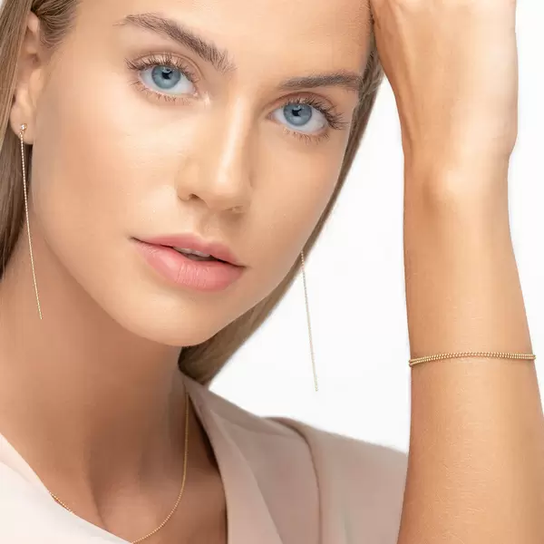 Leaf Jewelry Ohrstecker "my first diamond", ball chain, 14 K Gelbgold Bis zu 60% Rabatt