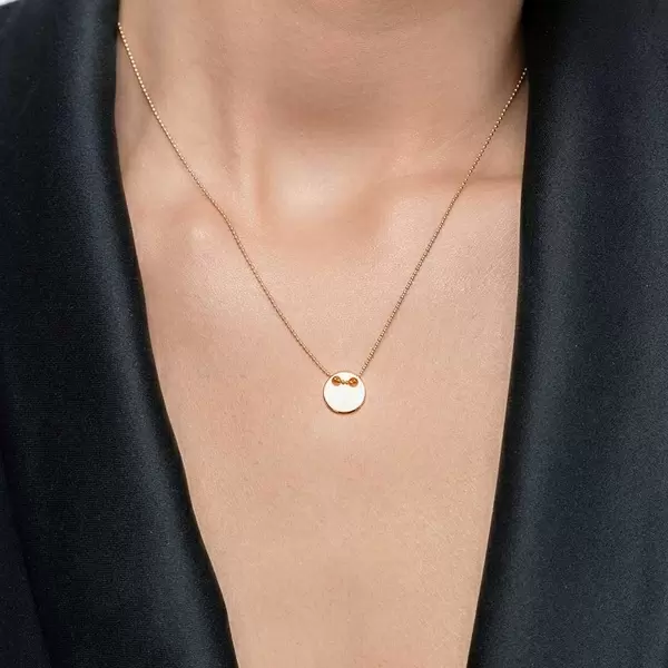 Leaf Jewelry Halskette Plate, 14 K Gelbgold Bis zu 65% Rabatt