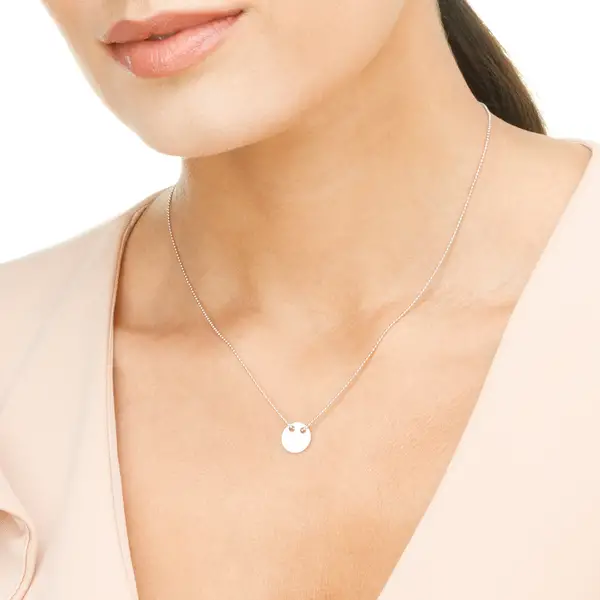 Leaf Jewelry Halskette Plate, 14 K Weißgold 2025