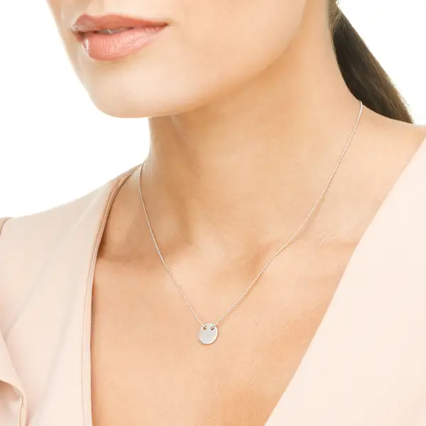 Leaf Jewelry Halskette Plate, 14 K Weißgold 2025