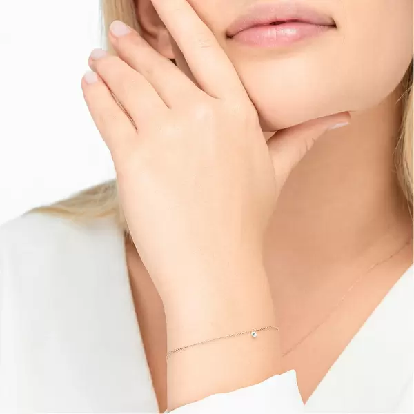 Leaf Jewelry Armkette Pure Diamanten, 18 K Rosegold im Angebot