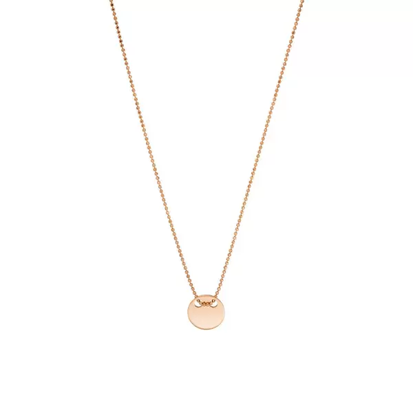 Leaf Jewelry Halskette Plate, 14 K Rosegold VIP-Rabatte