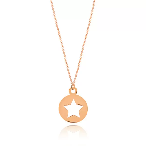 Leaf Jewelry Halskette Star, 14K Rosegold Super Sparpreis