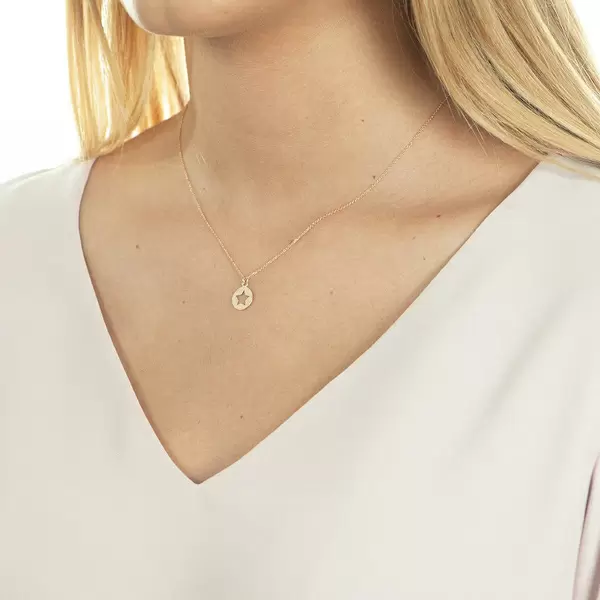 Leaf Jewelry Halskette Star, 14K Rosegold Super Sparpreis