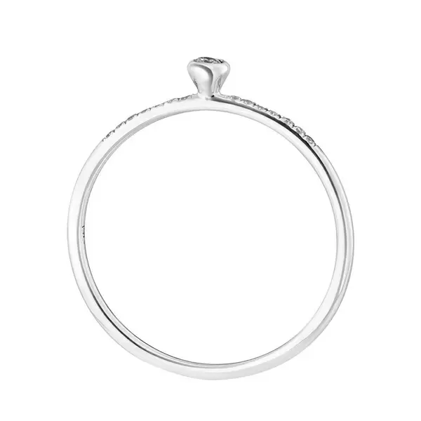 Leaf Jewelry Ring Petite, White Diamond, 14 K Weißgold Letzte 2 Tage