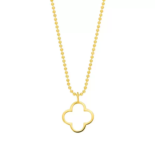 Leaf Jewelry Halskette GENTLE CLOVER, 14 K Gelbgold Riesige Rabatte