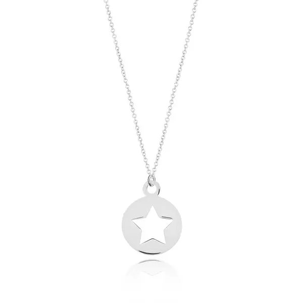 Leaf Jewelry Halskette Star, 14K Weissgold 2025