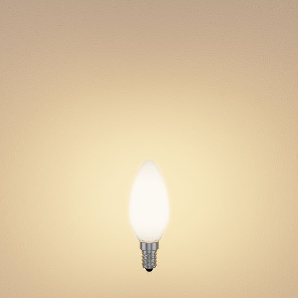 E14 LED Leuchtmittel, Kerze, warmweiß (2700 K), 4,3 W, 424lm, gefrostet Limitierter Zeitrabatt