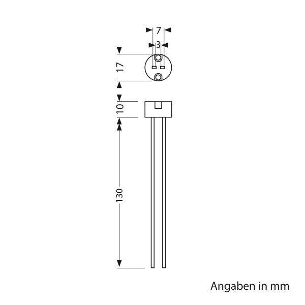 GU5.3/G4 Fassung, Keramik, weiß, 12V AC, max. 25W Heißer Verkauf