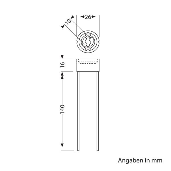 GU10 Fassung, Keramik, weiß, 230V AC, max. 25W Große Rabatte