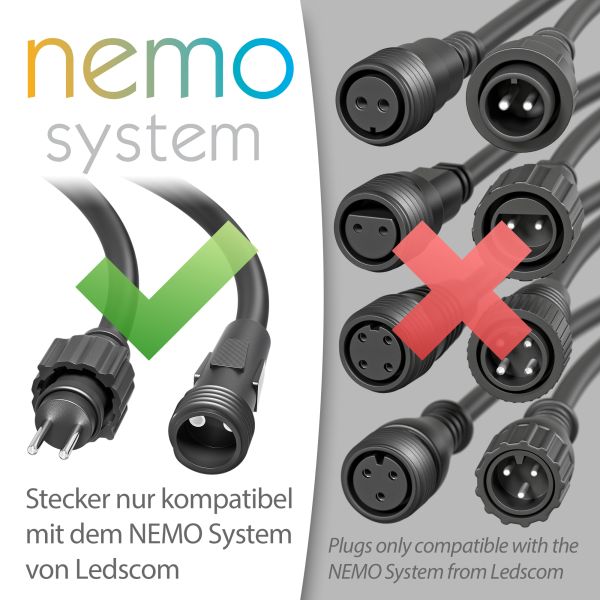 6-fach Verteiler für Stecksystem NEMO (IP44), 1m, schwarz Bis zu 50% Rabatt