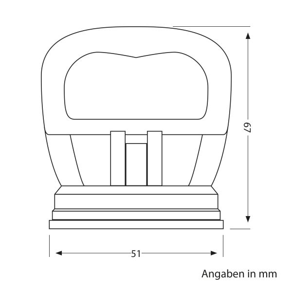 Saugheber / Glassauger, mini, 51mm Ø Bestseller