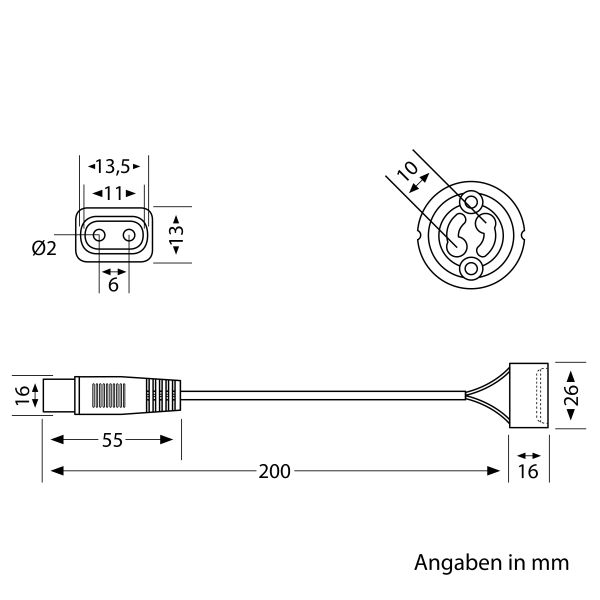 GU10 Fassung DEX SPIDER, Keramik, weiß, 230V AC, max. 100W Begrenzte Freigabe