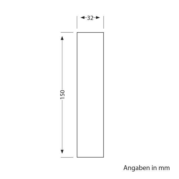 Distanzstück, für Garten-Erdspießleuchten, schwarz, 15cm, 32mm Ø Letzte 3 Tage