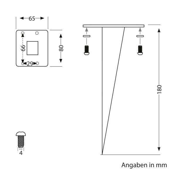 Garten-Erdspieß, für POMI, edelstahl, 18cm, 8 x 6,5cm Zeitbegrenzte Promotion