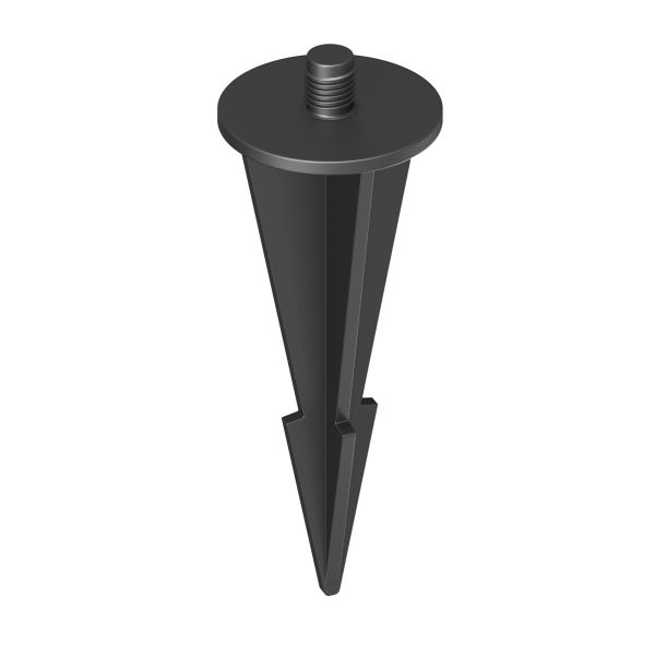 Garten-Erdspieß, für Solar-Pflasterstein BROSLO, schwarz, 8cm, 30mm Ø Bis zu 50% Rabatt