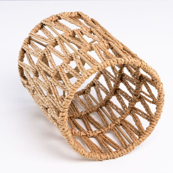 Handgefertigter Boho-Seil-Lampenschirm, natur-beige, 120mm Ø Bis zu 65% Rabatt
