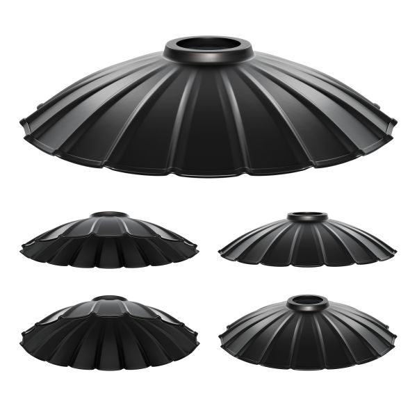 Lampenschirm, schwarz, 245mm Ø Nur für heute
