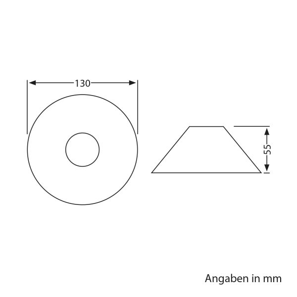 Blendschutzhaube, für HASTAM, schwarz, 130mm Ø Sonderangebot der Fabrik