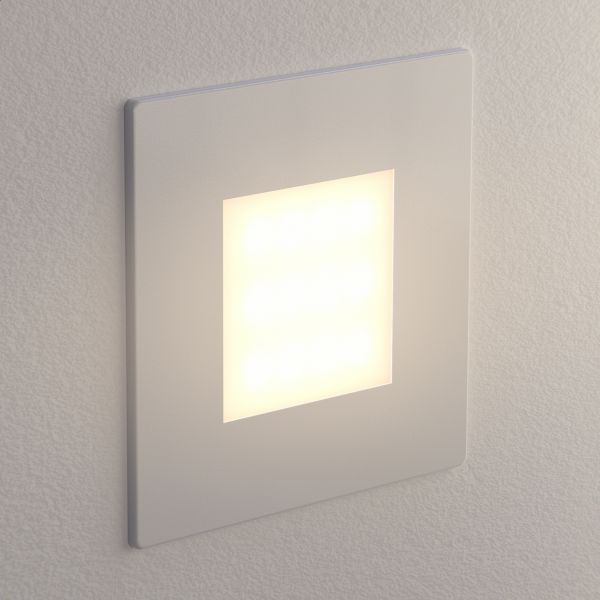 LED Treppenlicht / Wandeinbauleuchte FEX für innen und außen, eckig, 85 x 85mm (Farbe, Lichtfarbe wählbar) 50% Rabatt mit kostenlosem Versand