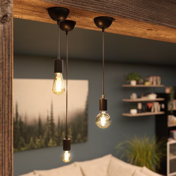 Pendelleuchte / Hängelampe DORI, 1x E27 max. 60W (Farbe, Leuchtmittel wählbar) Heißer Verkauf