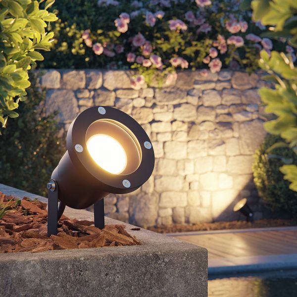 LED Gartenstrahler DUK für außen, Aluminium (Farbe, Leuchtmittel wählbar) Räumungsverkauf