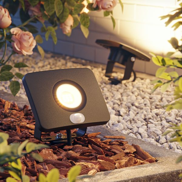LED Gartenstrahler WEGA für außen, IP44, Bewegungsmelder, Stecker, 11,7 W, Bewegungsmelder (Lichtfarbe, Farbe wählbar) Sonderangebote