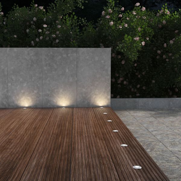 LED Boden-Einbauleuchte Atria für außen, IP65, 40mm Ø (Farbe, Lichtfarbe, Set Vorschaltgerät wählbar) Bis zu 55% Rabatt