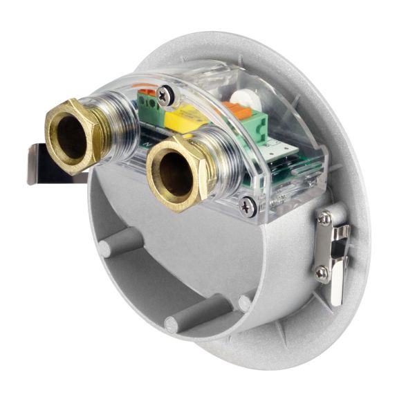 LED Treppenlicht/Wandeinbauleuchte für innen und außen, Downlight, rund, grau, 125mm Ø, warmweiß Riesige Rabatte