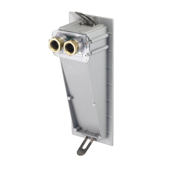 LED Treppenlicht/Wandeinbauleuchte für innen und außen, Downlight, eckig, grau, 95 x 235mm, warmweiß 50% Rabatt mit kostenlosem Versand