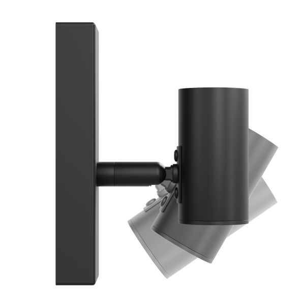 Vintage Wand-Leuchte FARE, Retro, schwarz, schwenkbar, inkl. E27 LED, G120, extra warmweiß, 4W, 220lm im Angebot