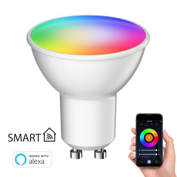 Wandspot WAIKA, zweiflammig, mit Schalter, schwarz matt, inkl. Smart Home RGBW GU10 LED Lampen je 473lm Online Shopping