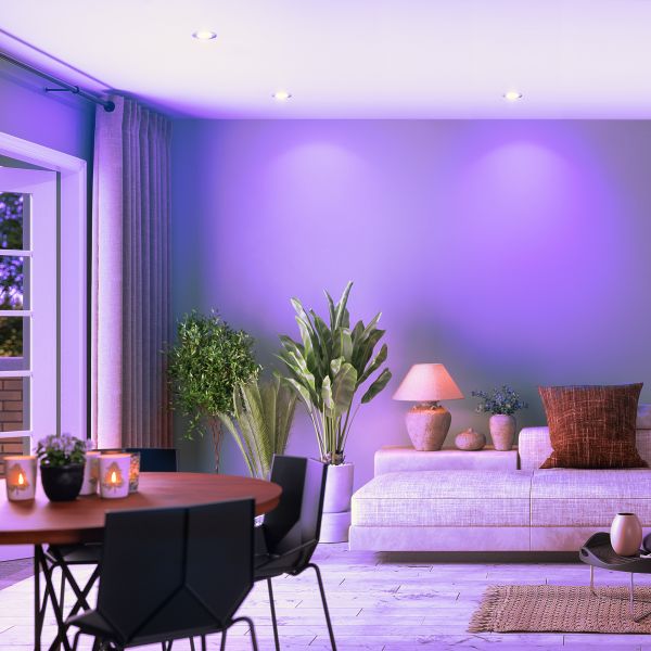Deckeneinbaurahmen Circ, rund, inkl. Smart Home RGBW (Farbe wählbar) Neueste Mode